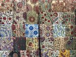 Uzbek suzanis (silk embroidery) on display in Samarkand. Photo credit: Abdu Samadov