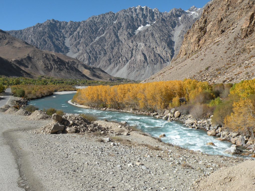 Early fall foliage in the Pamirs of Tajikistan. Photo credit: Jake Smith