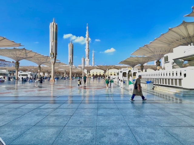 The Prophet's Mosque in Medina. Photo credit: Michel Behar
