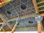 Ceiling detail in an Uzbek teahouse. Photo credit: Michel Behar