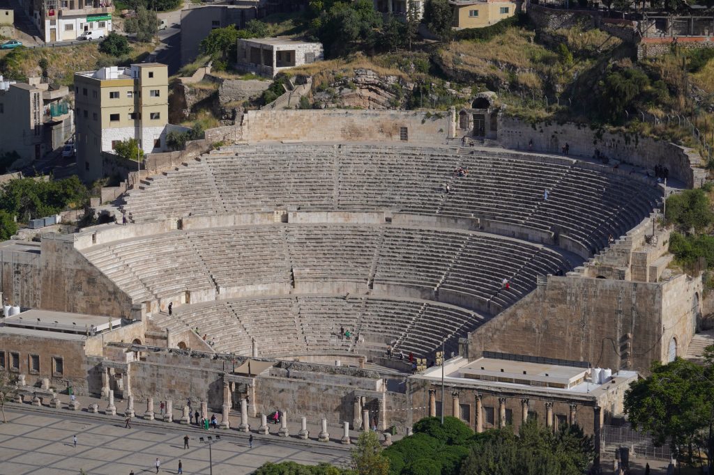 The Roman Amphitheater in Amman.