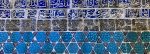 Blue tiles on display in the Iraq Museum.