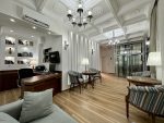 The lobby and reception desk of the Alexia.