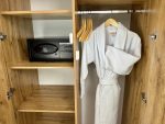 Amenities within a guestroom at the Alexia.