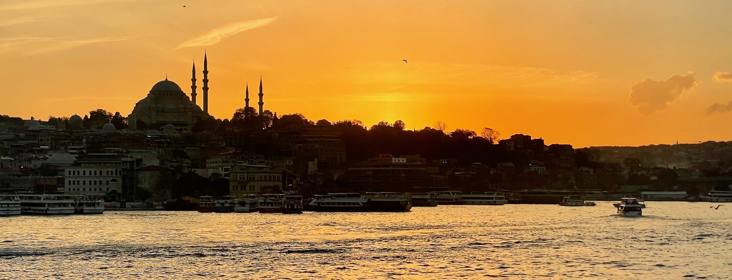 Sunset over the Golden Horn in Istanbul. Photo credit: Jake Smith