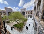 A Samarkand courtyard. Photo credit: Michel Behar