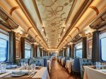 Dining car on the Silk Road Express. Photo credit: Golden Eagle Luxury Trains
