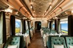 Dining car on the Silk Road Express. Photo credit: Golden Eagle Luxury Trains